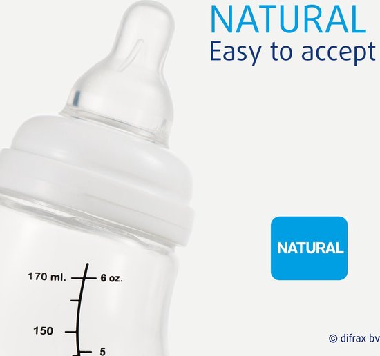 Difrax S-Fles Natural 250 ML Blossom - Roze