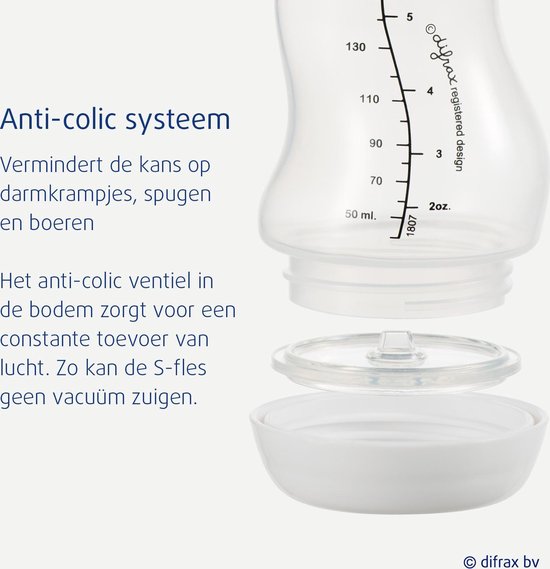 Difrax S-Fles Natural 250 ML Blossom - Roze