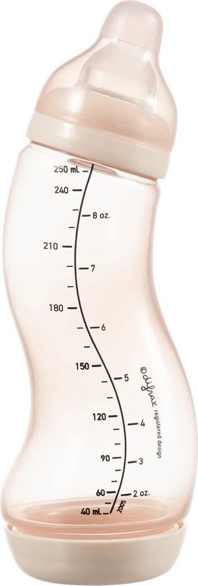Difrax S-Fles Natural 250 ML Blossom - Roze