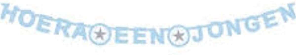 Haza Original Letterslinger O'tje Kadootje Ster Hoera Jongen - Blauw