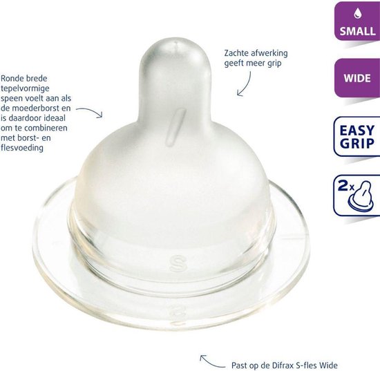 Difrax speen 675 Soft Breed Small 2 st.