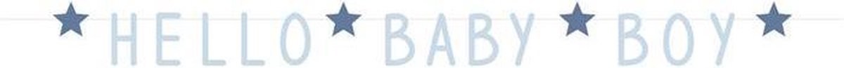 Haza Original Wensletterlijn O'tje Kadootje Glitter Star Baby Blue