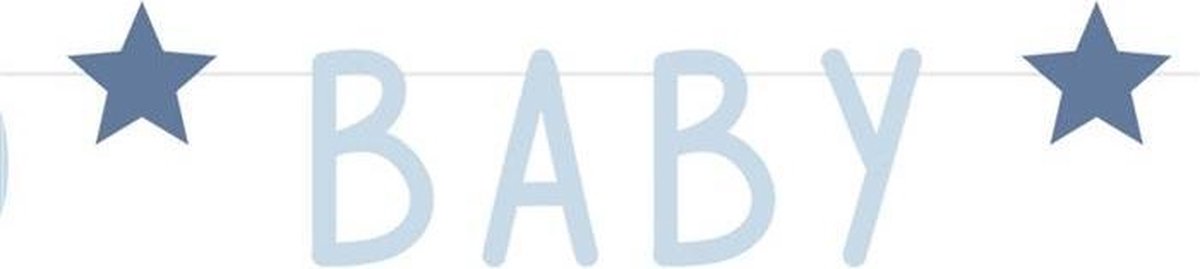 Haza Original Wensletterlijn O'tje Kadootje Glitter Star Baby Blue
