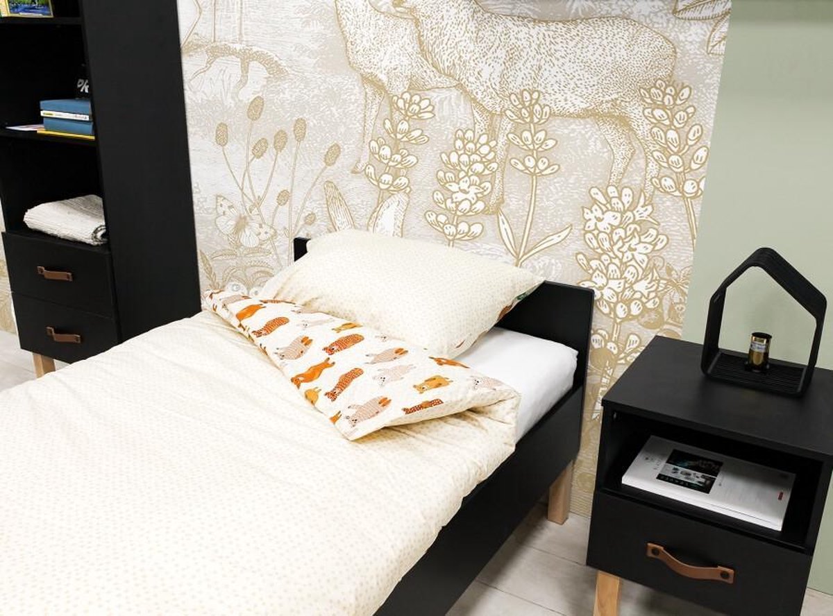 Bopita Nachtkastje Floris - Zwart