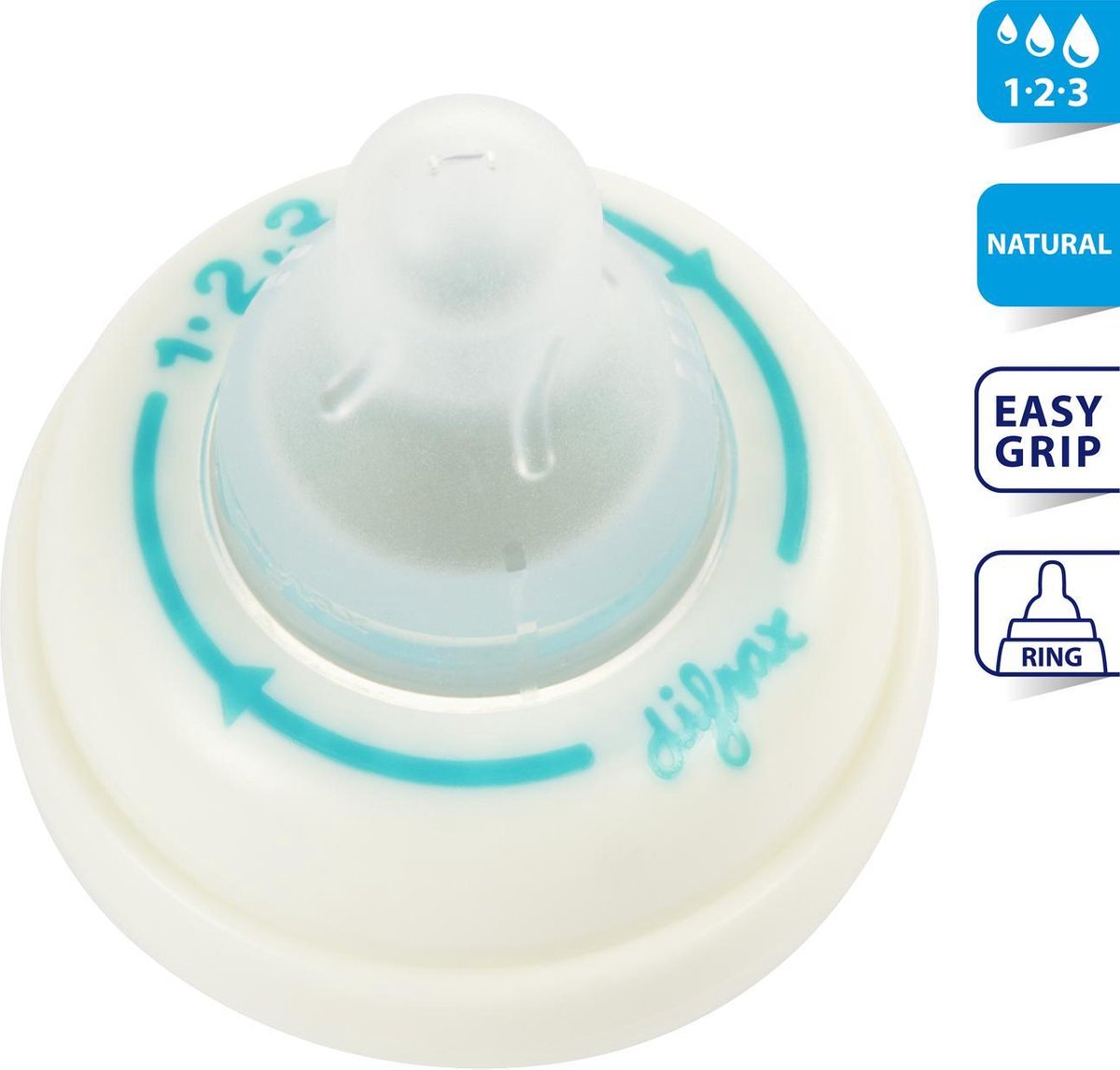 Difrax Speen 1-2-3 Ring Naturel