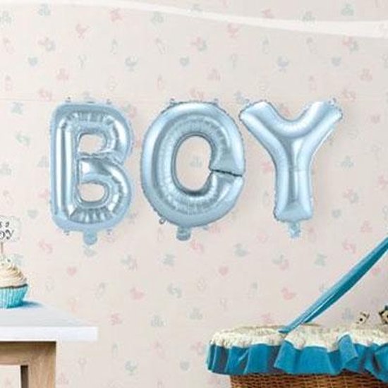 Folat Ballonletters Baby Boy - Blauw