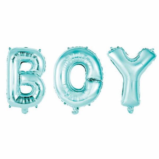 Folat Ballonletters Baby Boy - Blauw