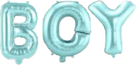 Folat Ballonletters Baby Boy - Blauw