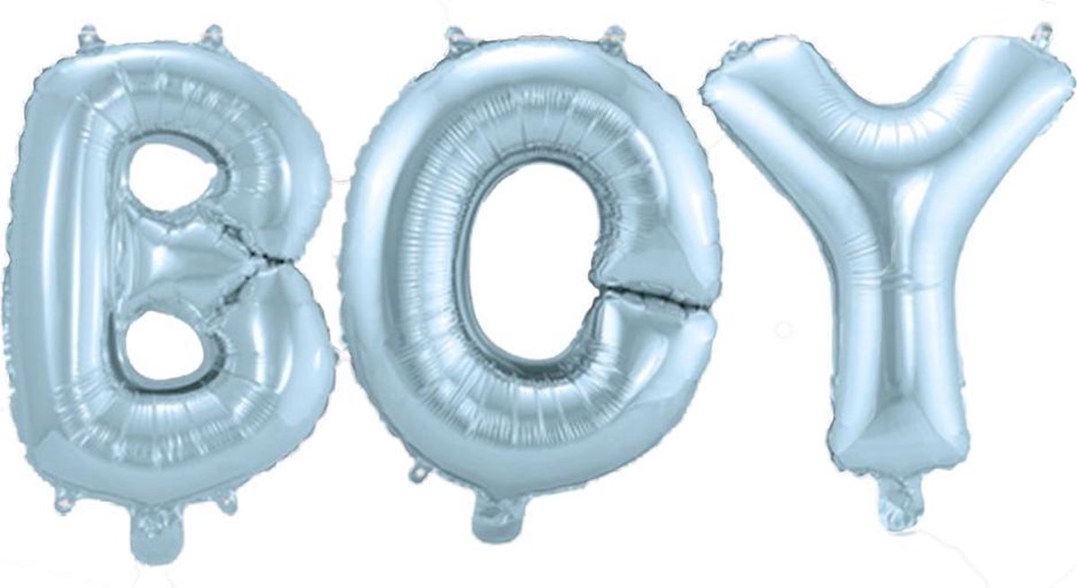 Folat Ballonletters Baby Boy - Blauw