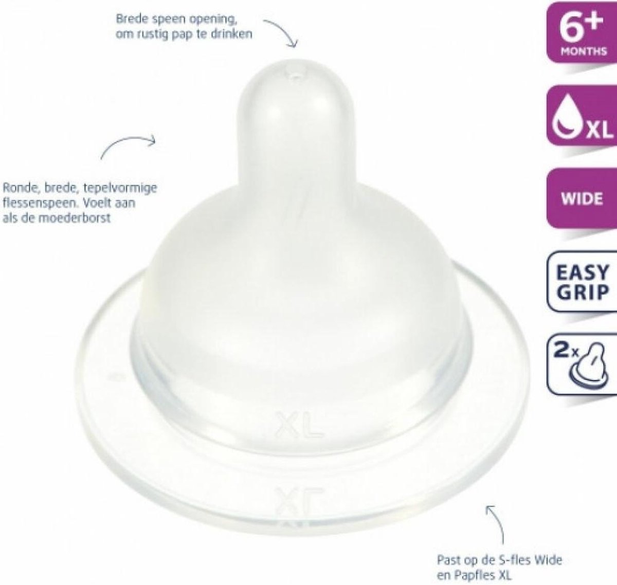 Difrax Papspeen Breed XL 2st