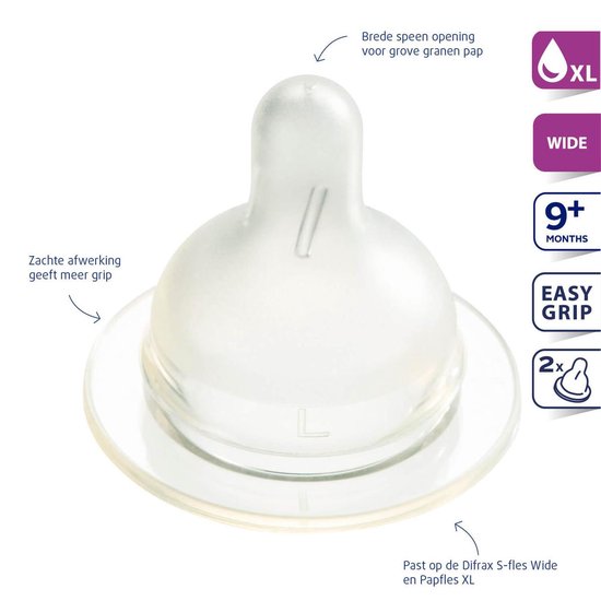 Difrax Papspeen Breed XL 2st