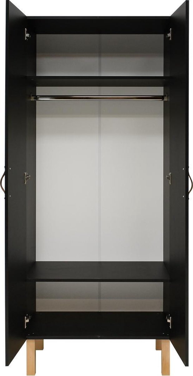Bopita Kast Floris 2-deurs - Zwart