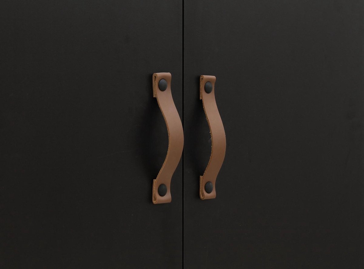 Bopita Kast Floris 2-deurs - Zwart