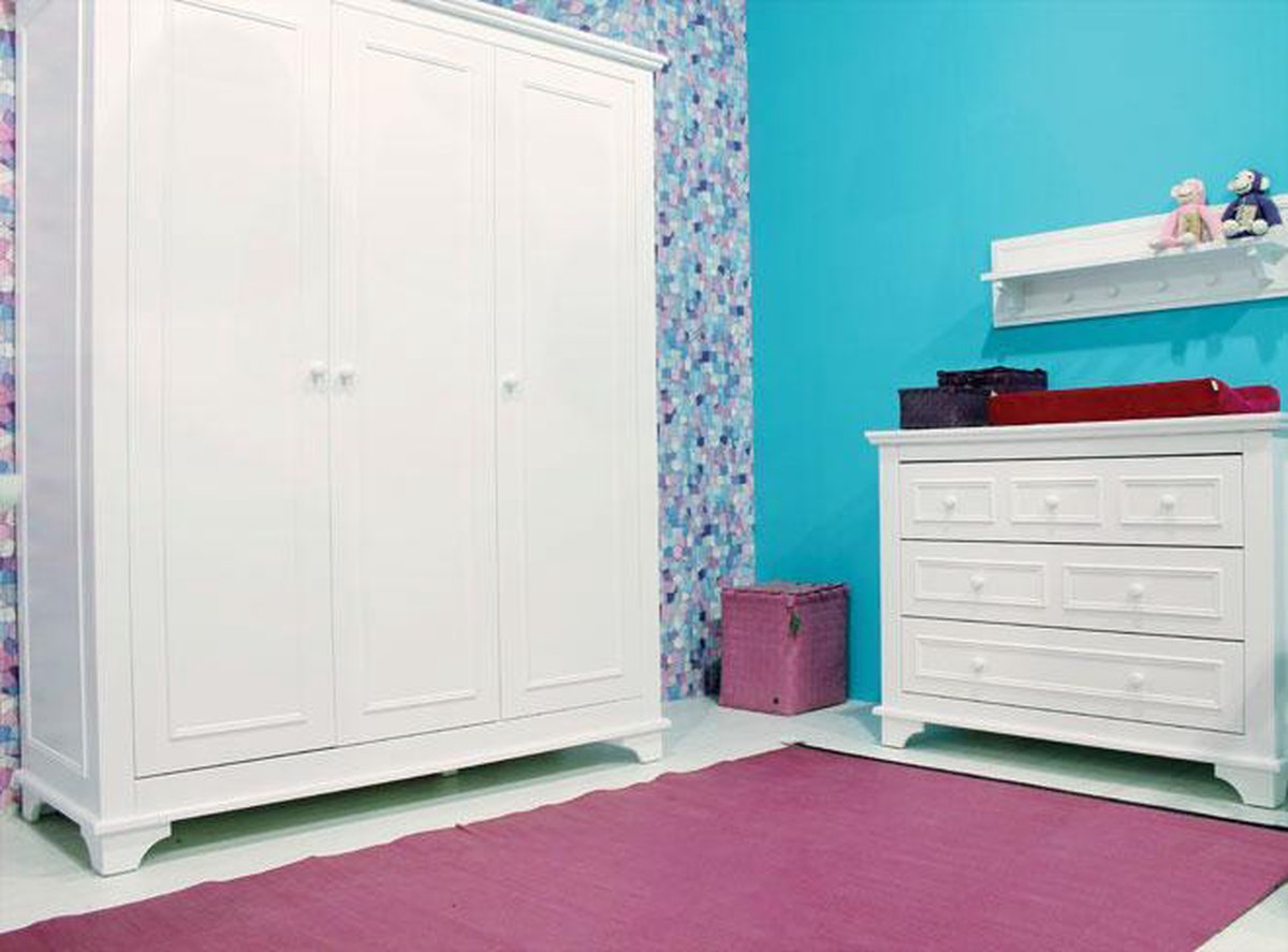 Bopita Kast 3-deurs Charlotte - Wit