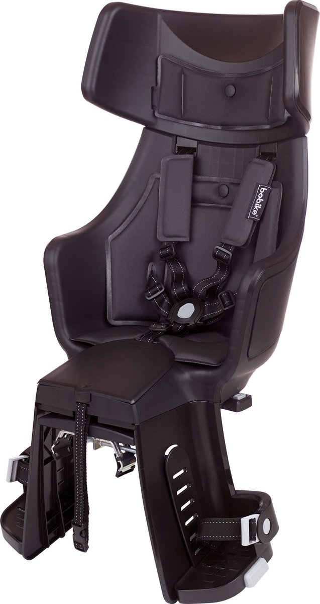 Bobike Exclusive Tour Plus - Urban Black - 1P bevestiging frame - Zwart