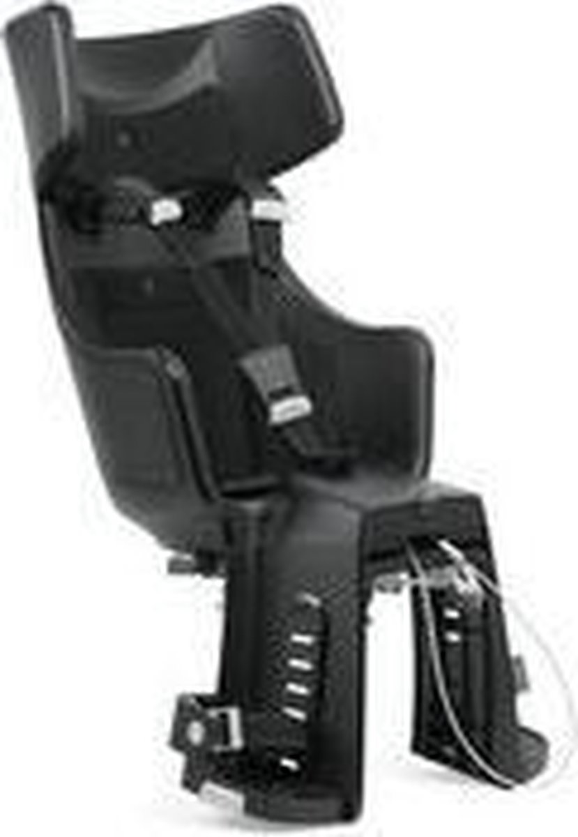 Bobike Exclusive Tour Plus - Urban Black - 1P bevestiging frame - Zwart