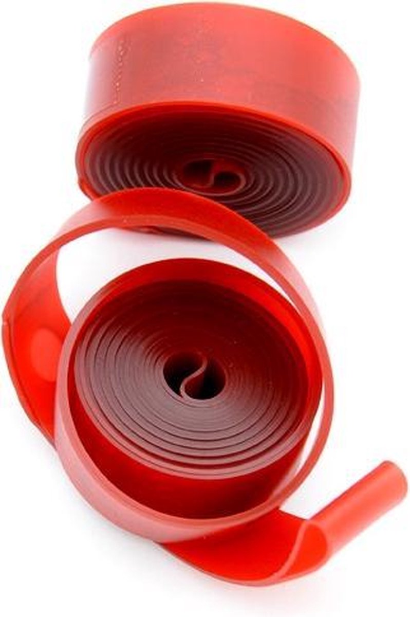 Simson velglint 24-28 inch - 16mm - breed PVC strong - Rood