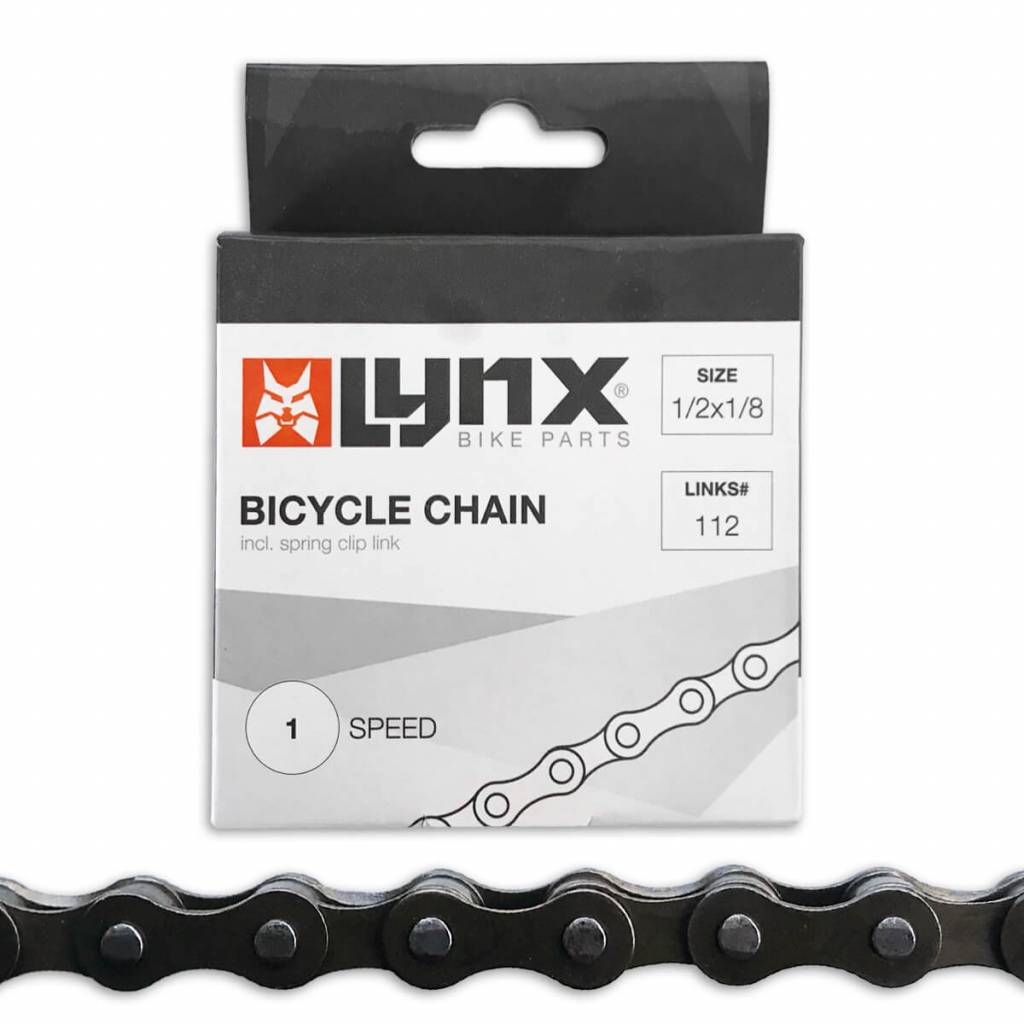 Lynx Fietsketting Single Speed - 1/2 x 1/8 - Grijs