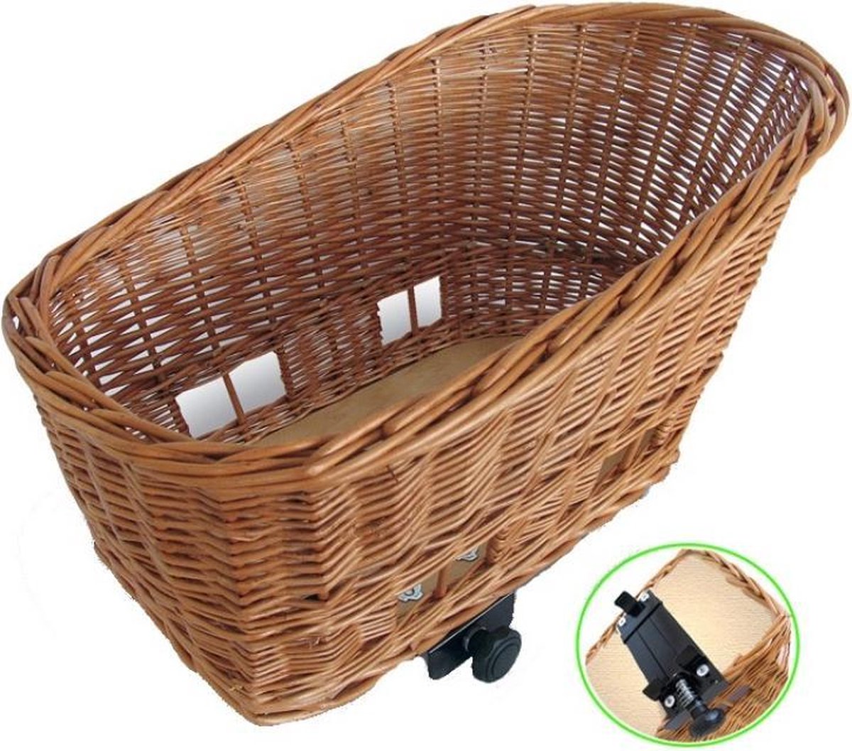 Basil Hondenmand Riet Pasja Klein (40Cm) - Bruin