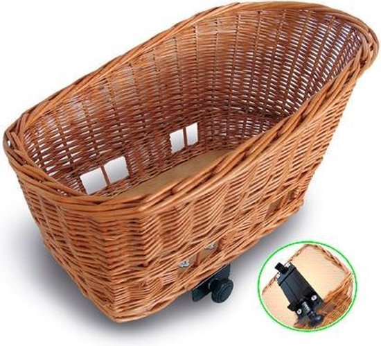 Basil Hondenmand Riet Pasja Klein (40Cm) - Bruin