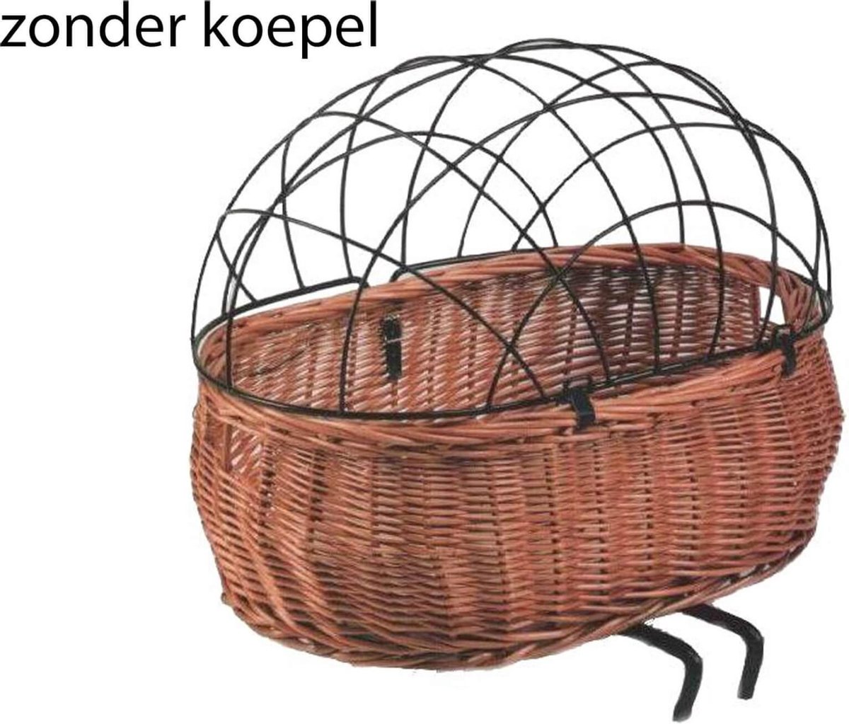 Basil Hondenmand Pluto Riet Ovaal Stuurbevestiging - Bruin