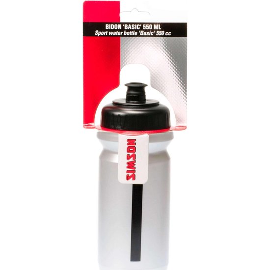 Simson Bidon Big Mouth Basic - 550ml - Zwart/ - Grijs