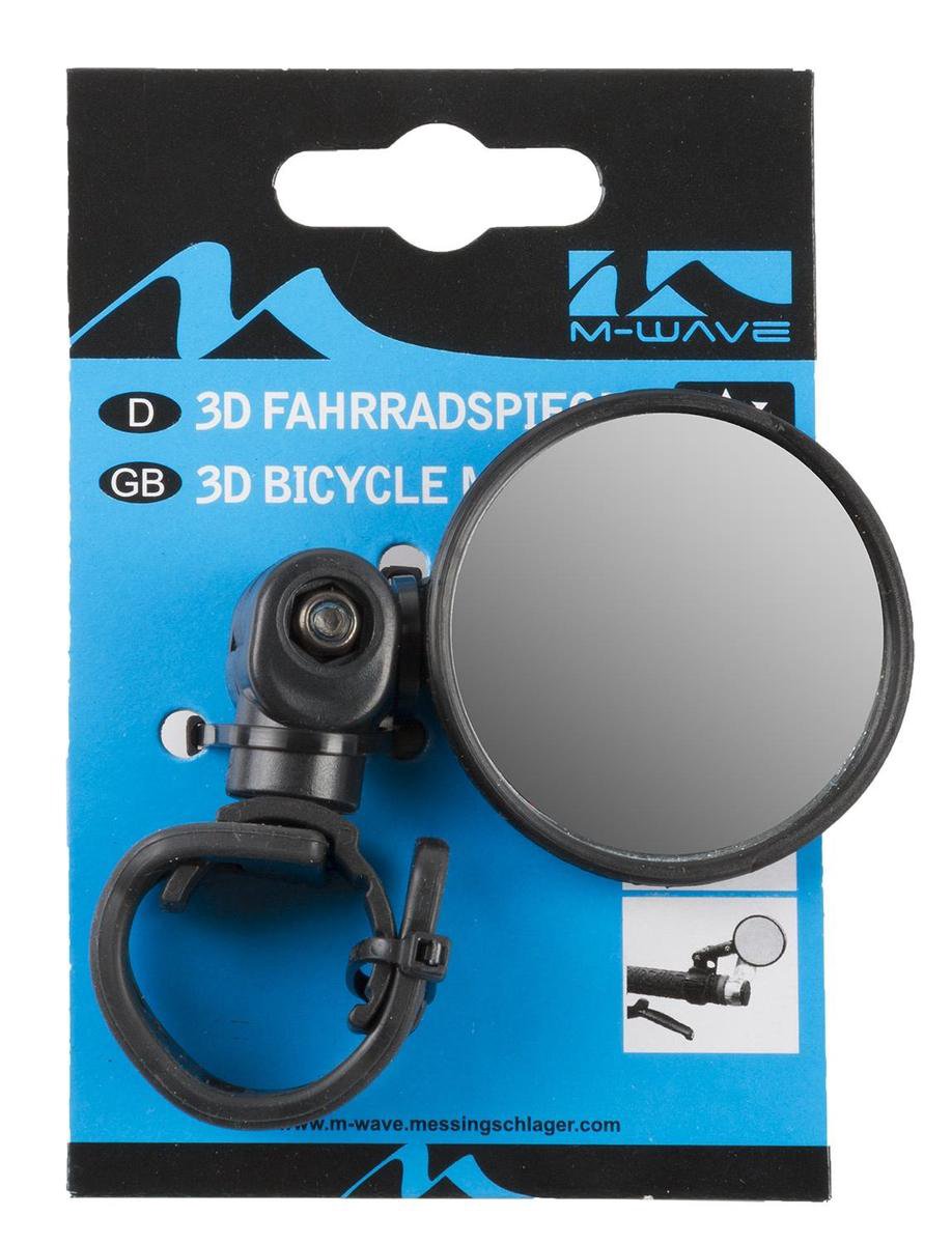 M-wave Spiegel 3D - Verstelbaar Spy Mini 2 - Zwart