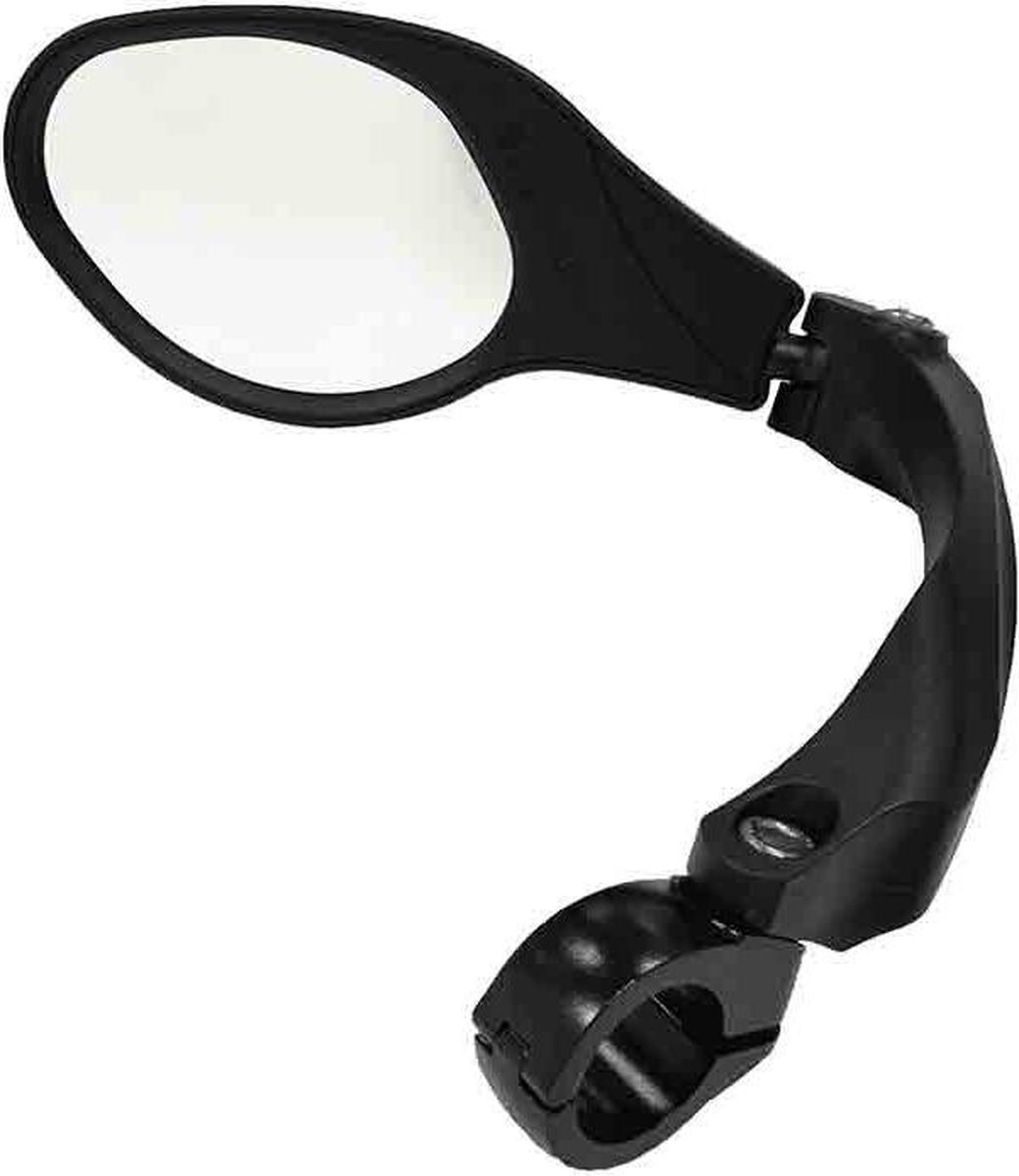 Mirage Fietsspiegel met Klem Draaibaar - Onbreekbaar - Zwart