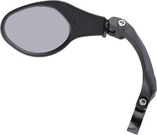 Mirage Fietsspiegel met Klem Draaibaar - Onbreekbaar - Zwart