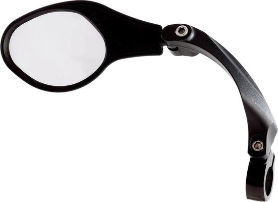Mirage Fietsspiegel met Klem Draaibaar - Onbreekbaar - Zwart