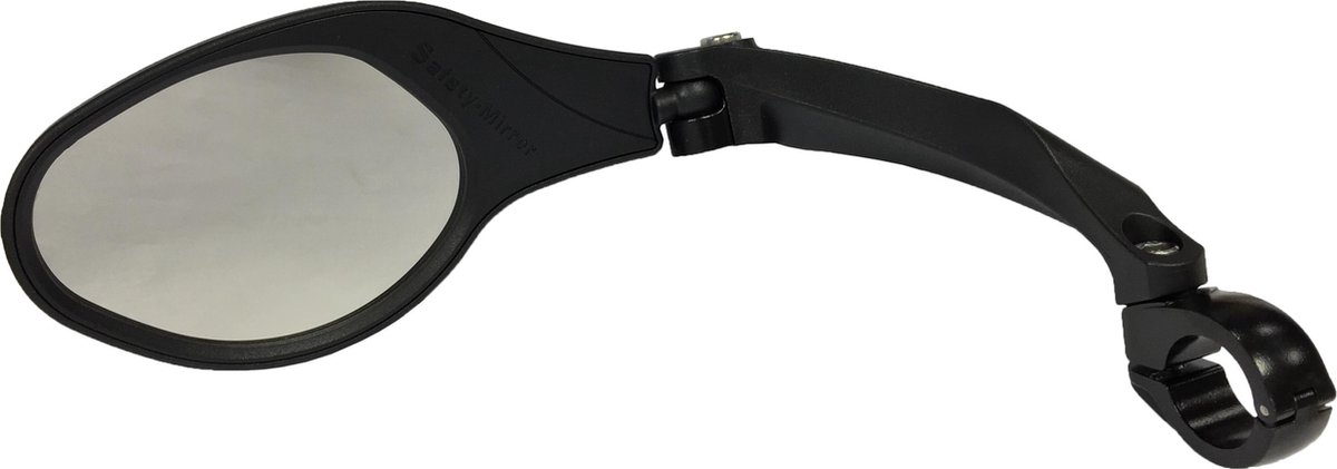 Mirage Fietsspiegel met Klem Draaibaar - Onbreekbaar - Zwart