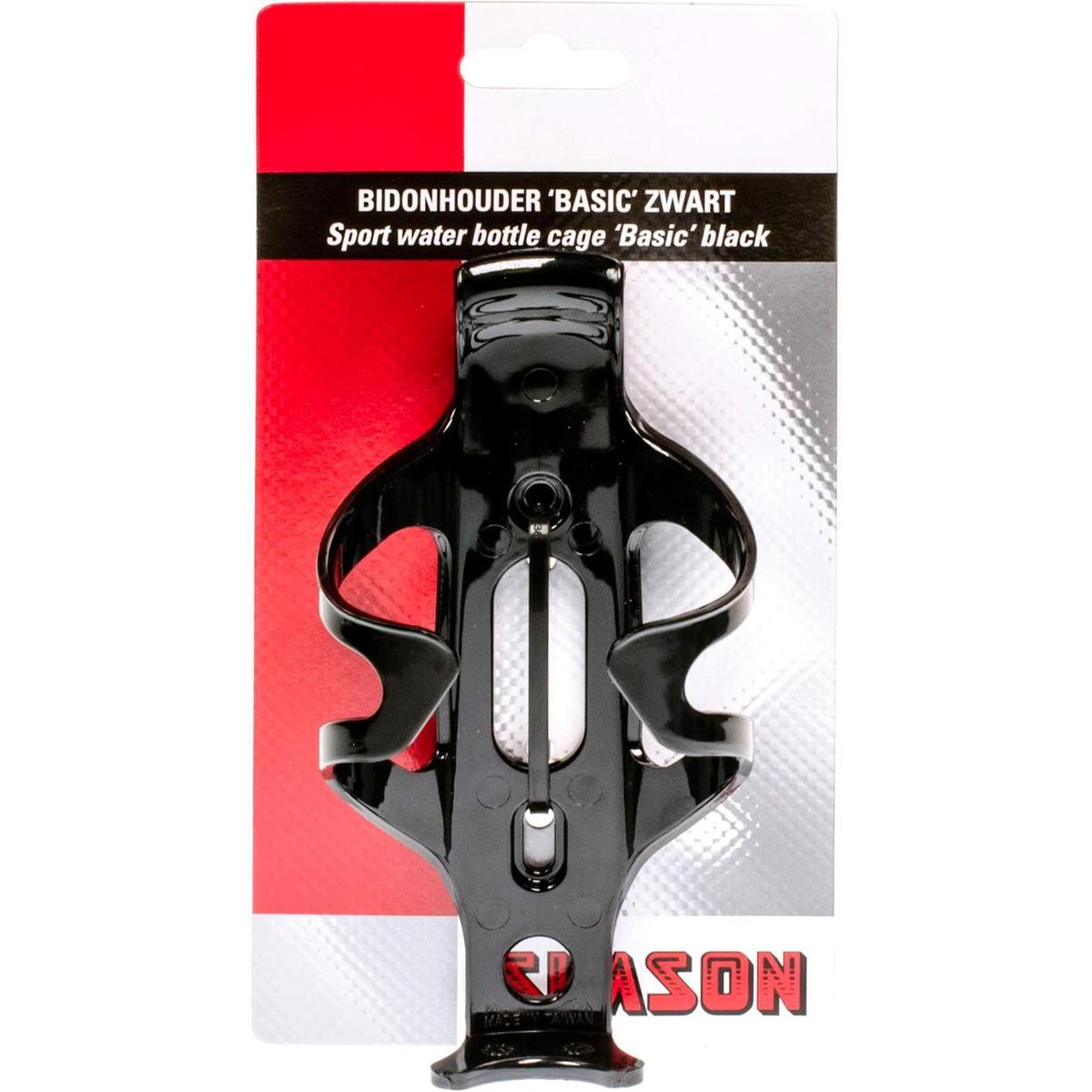 Simson Bidonhouder ''basic'' - glans - Zwart