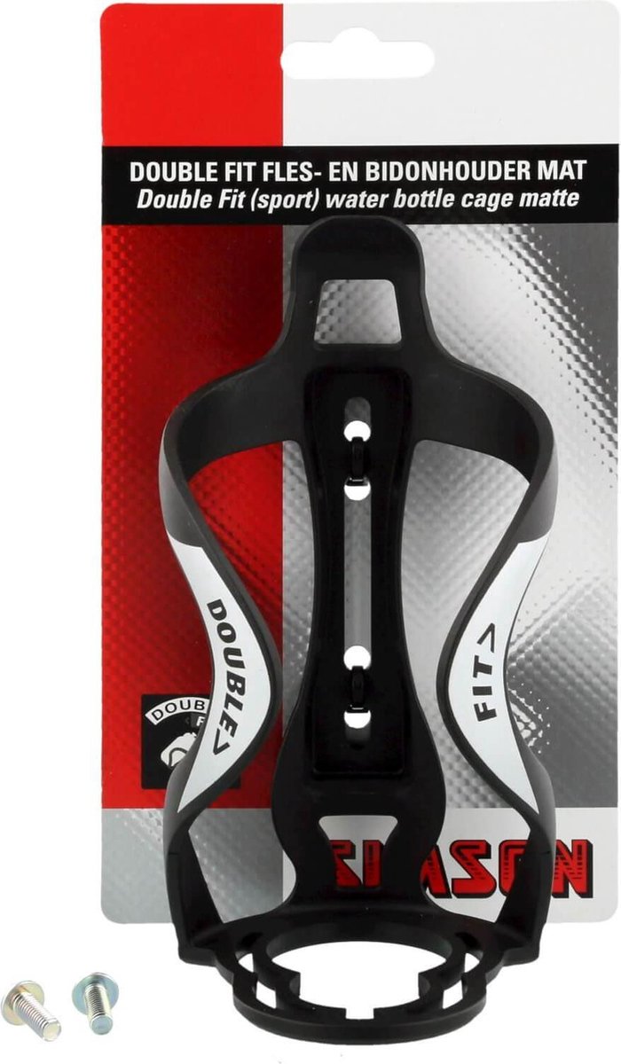 Simson Double Fit Fles- en Bidonhouder - mat - Zwart