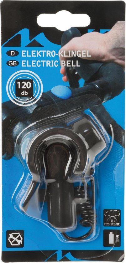 M-wave Fietsbel Elektronisch - Zwart