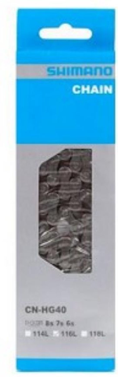 Shimano Ketting HG40 - 6/7/8 Speed - 116 Schakels - Silver