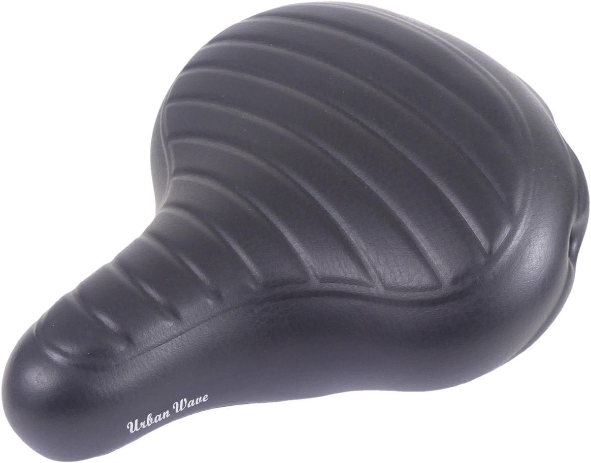 Edge Fietszadel Urban XL Wave - - Zwart
