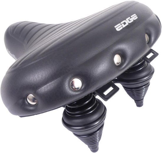 Edge Fietszadel Urban XL Wave - - Zwart