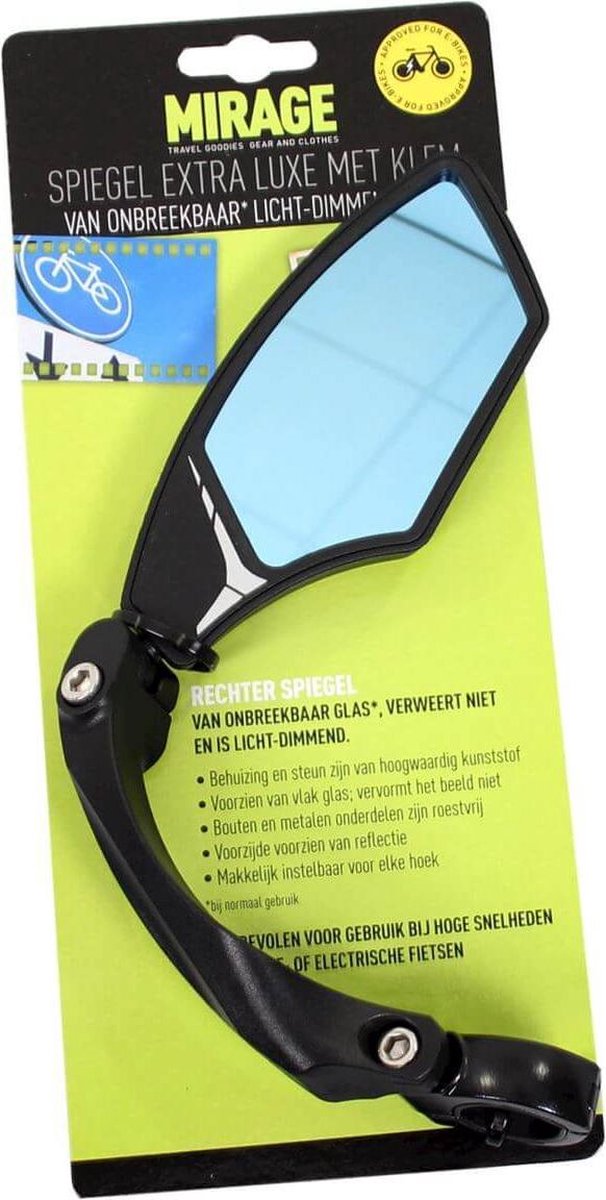 Mirage Speed Pedelec Fietsspiegel Rechts - - Zwart