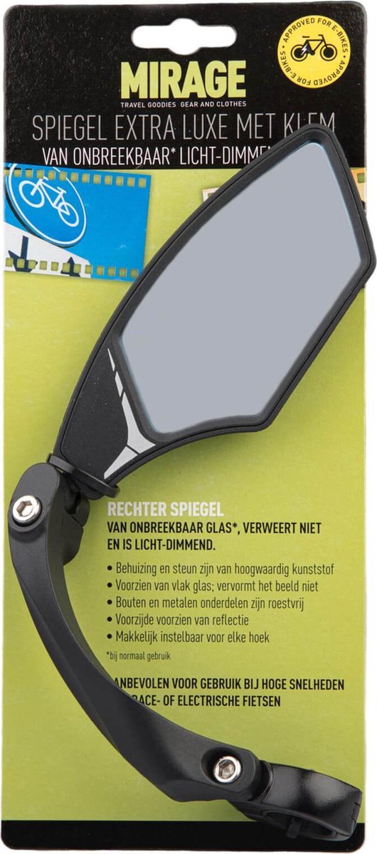 Mirage Speed Pedelec Fietsspiegel Rechts - - Zwart