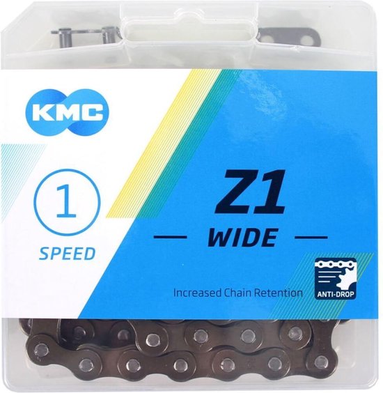 KMC Z1 Ketting - 1 Speed - 1/2" x 1/8" - 112 Schakels - Bruin