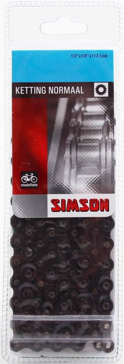 Simson Ketting Normaal Basic - Zwart