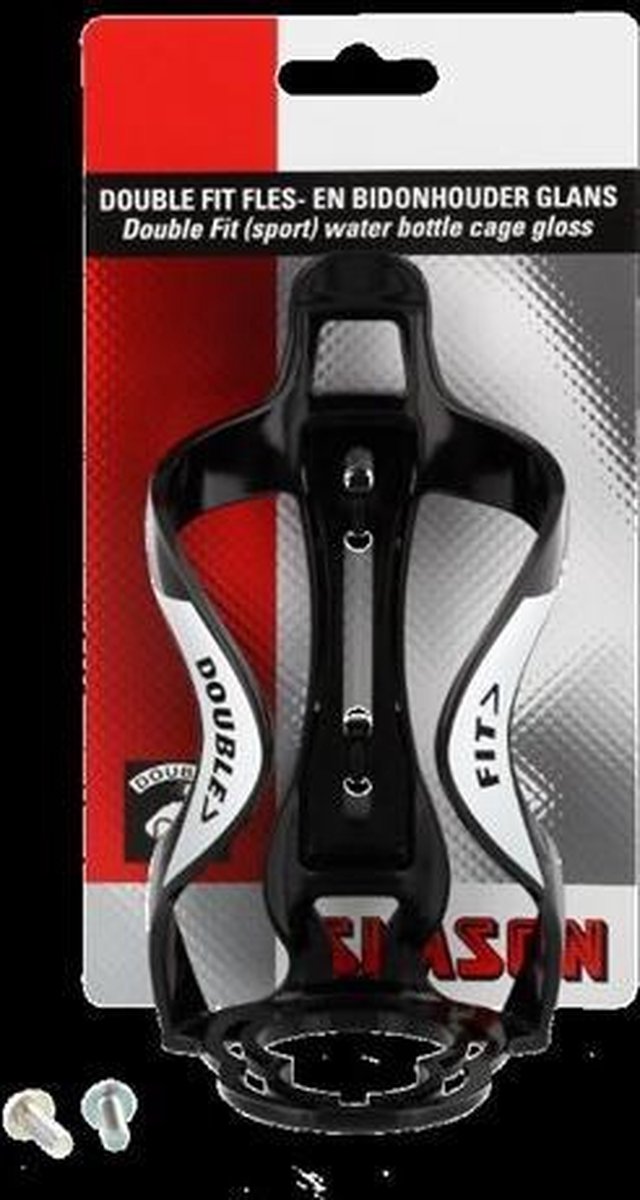 Simson Double Fit Fles- en Bidonhouder glans - Zwart