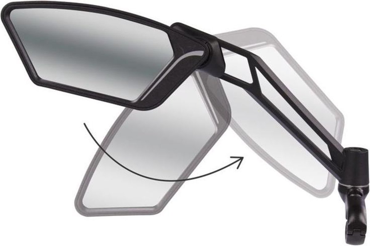 Simson Spiegel Excellent (Anti-Reflecterend) - Zwart