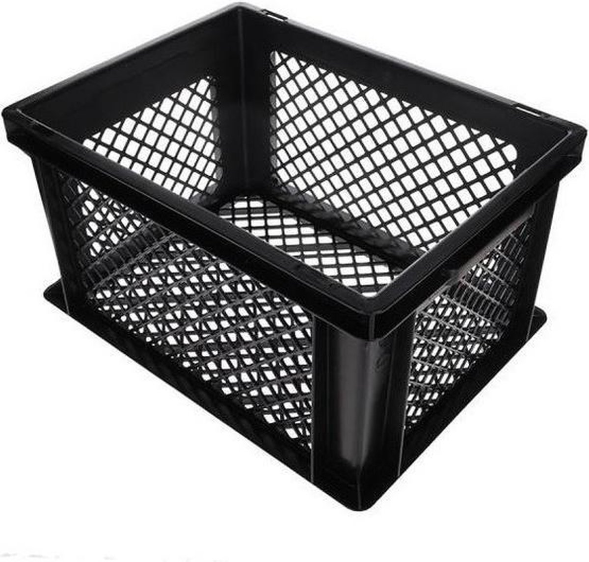 Lastpak Fietskrat Kunststof 20 Liter - Zwart