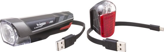 Spanninga Verlichtingset Trigon 15 + Pyro - USB oplaadbaar
