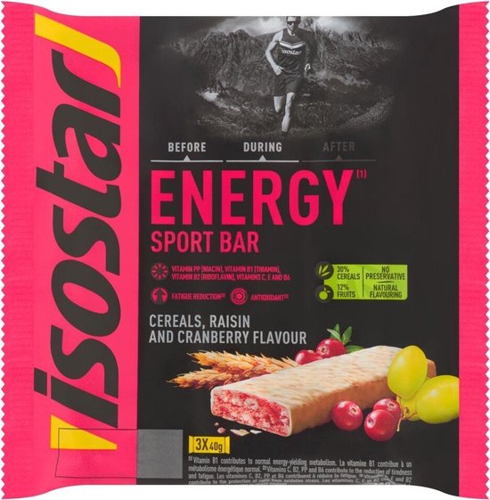 Isostar Reep cranberry 3 x 40 gram 120 gram