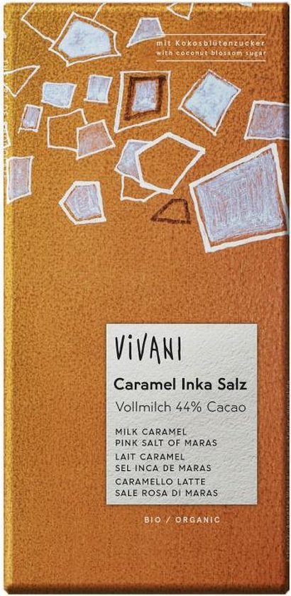 Vivani Chocolade caramel inca salz 80 gram