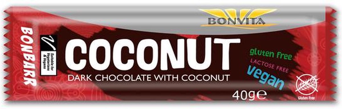 BonVita Bonbarr choco cocos bar puur 40 gram
