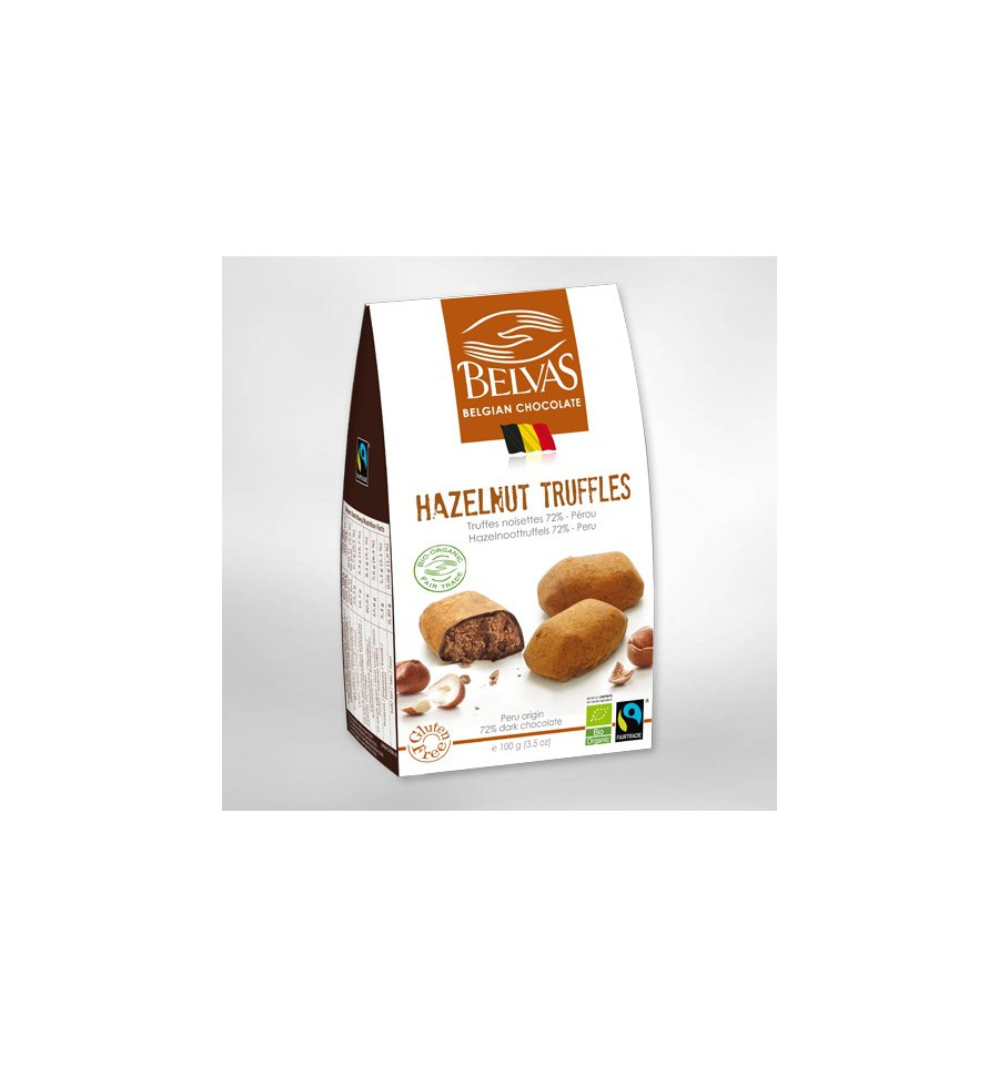 Belvas Praline hazelnoot truffels 100 gram