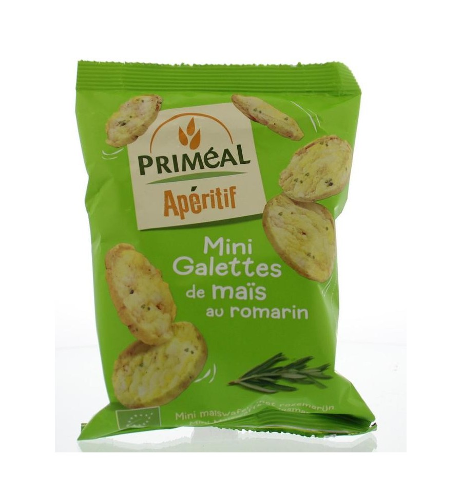 Primeal Aperitive mini maiscrackers olijfolie rozemarijn 50 gram